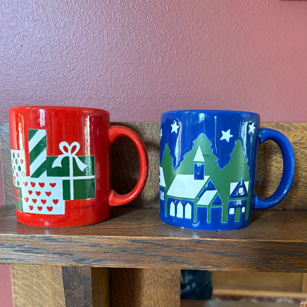 2 Waechtersbach Christmas Mugs *READ*